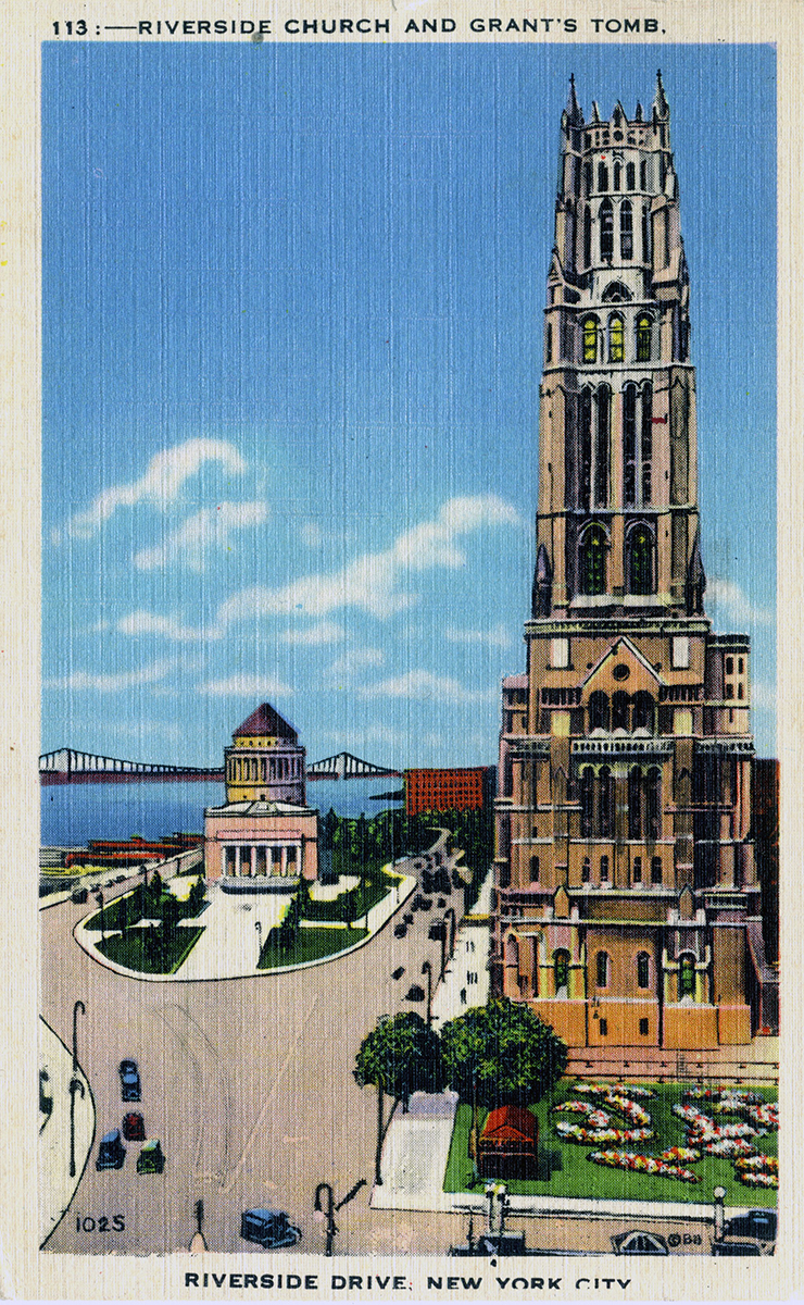 Riverside Church and Grant's Tomb, Riverside Drive, New York City