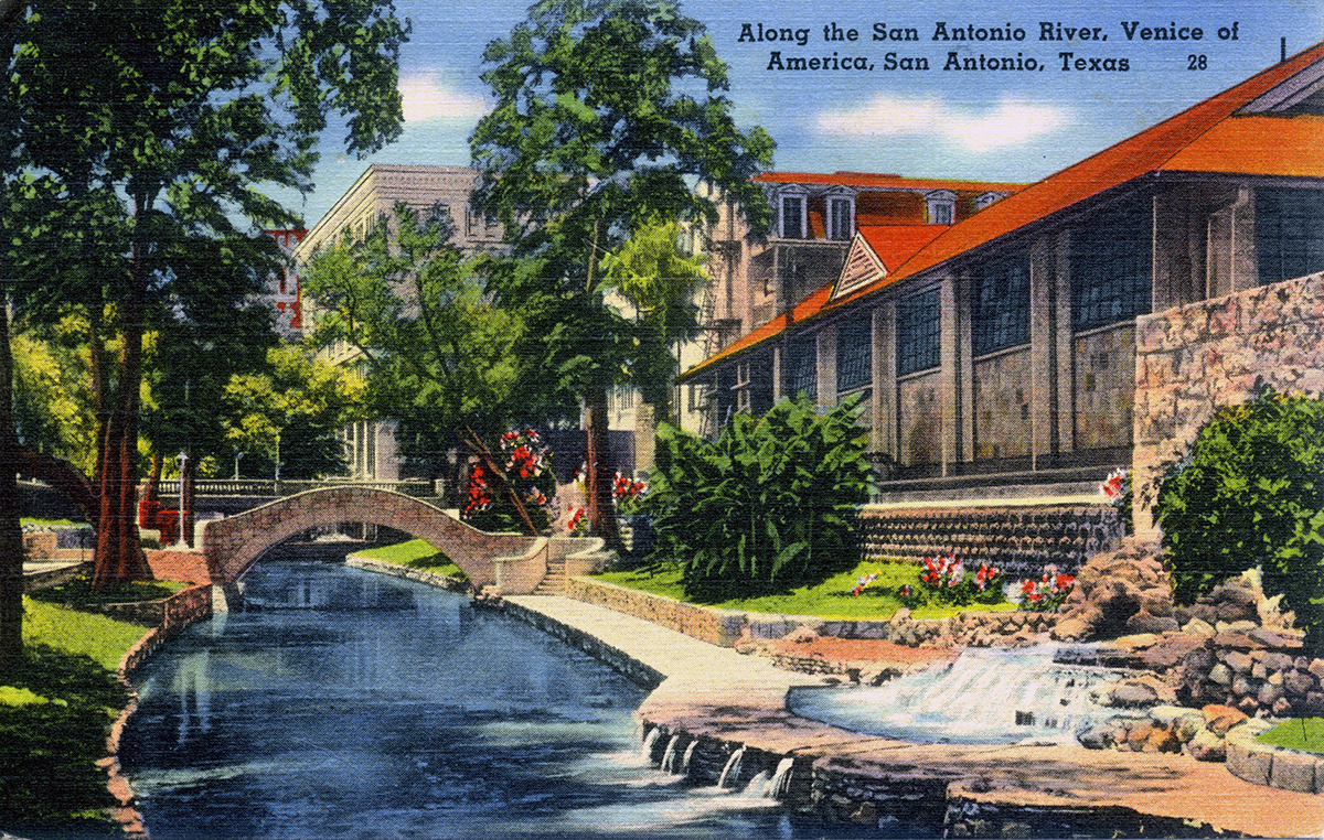 Along the San Antonio River, Venice of America, San Antonio, Texas