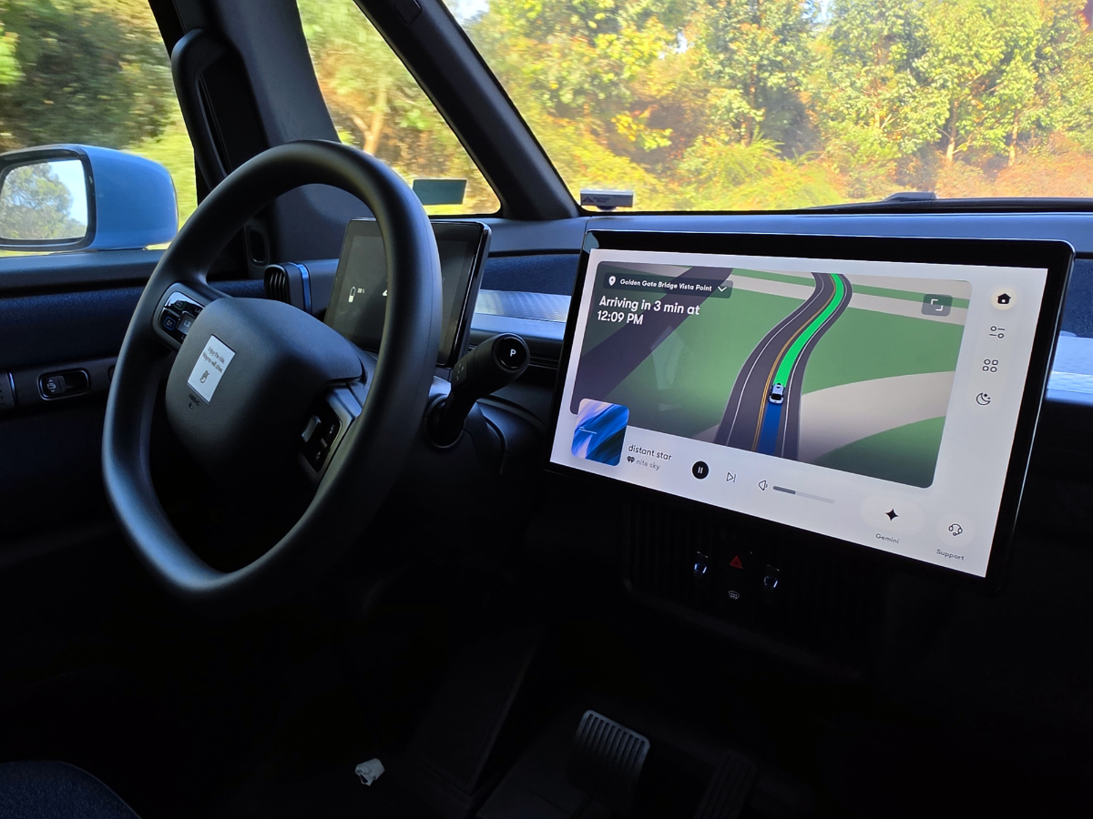 Inside a Waymo Car