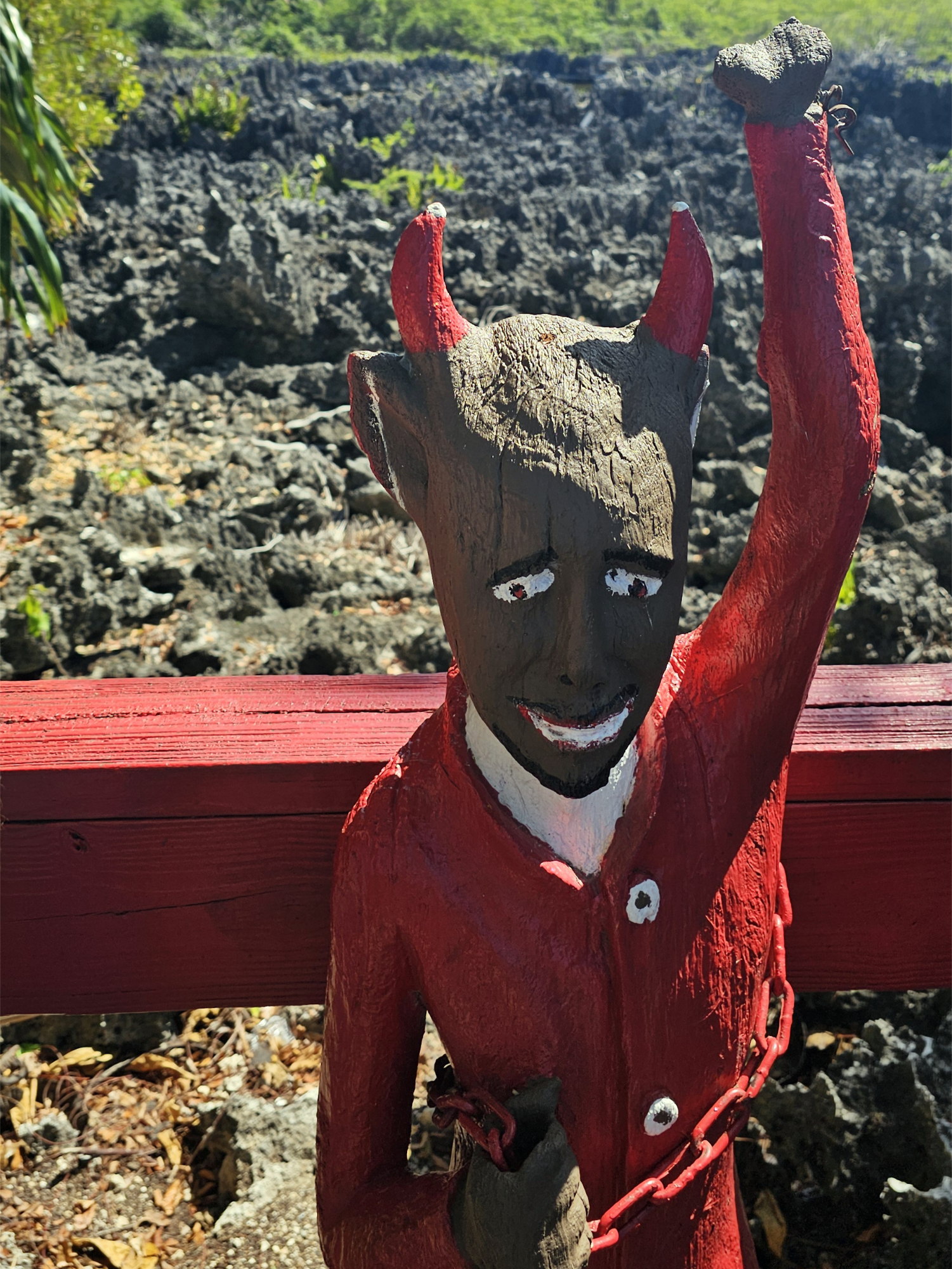The Devil welcomes you to Hell, Grand Cayman Island.